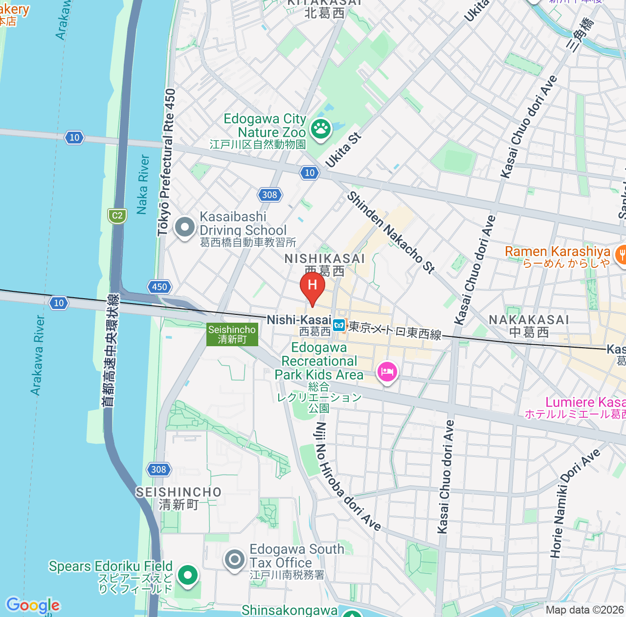 Smile Hotel Tokyo Nishi Kasai Review Collection - Spacious Rooms in Edogawa City and Conveniently Located Near the Subway Station map