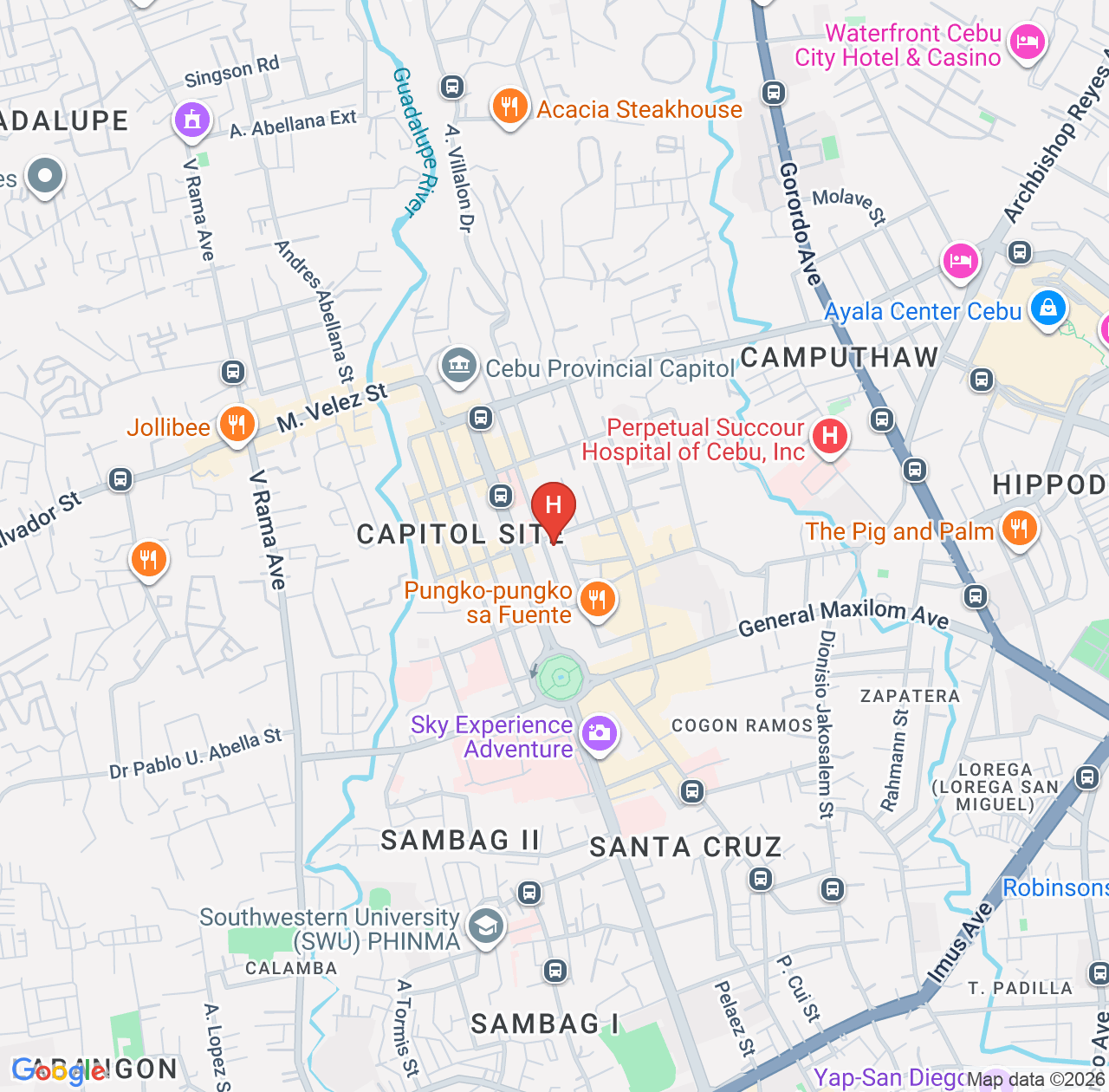 Bayfront CoLive+ 评价精选 - 宿务地理位置优越的酒店推荐 map