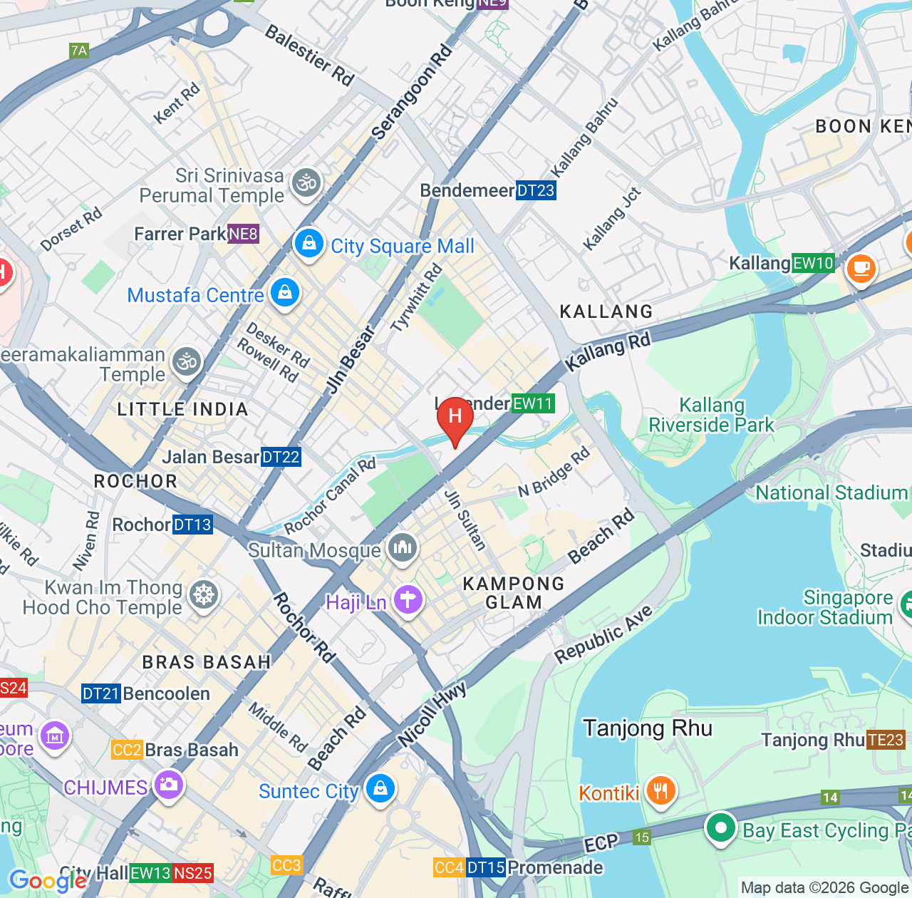 波士酒店真实评价汇总 - 新加坡优越地理位置酒店推荐 map