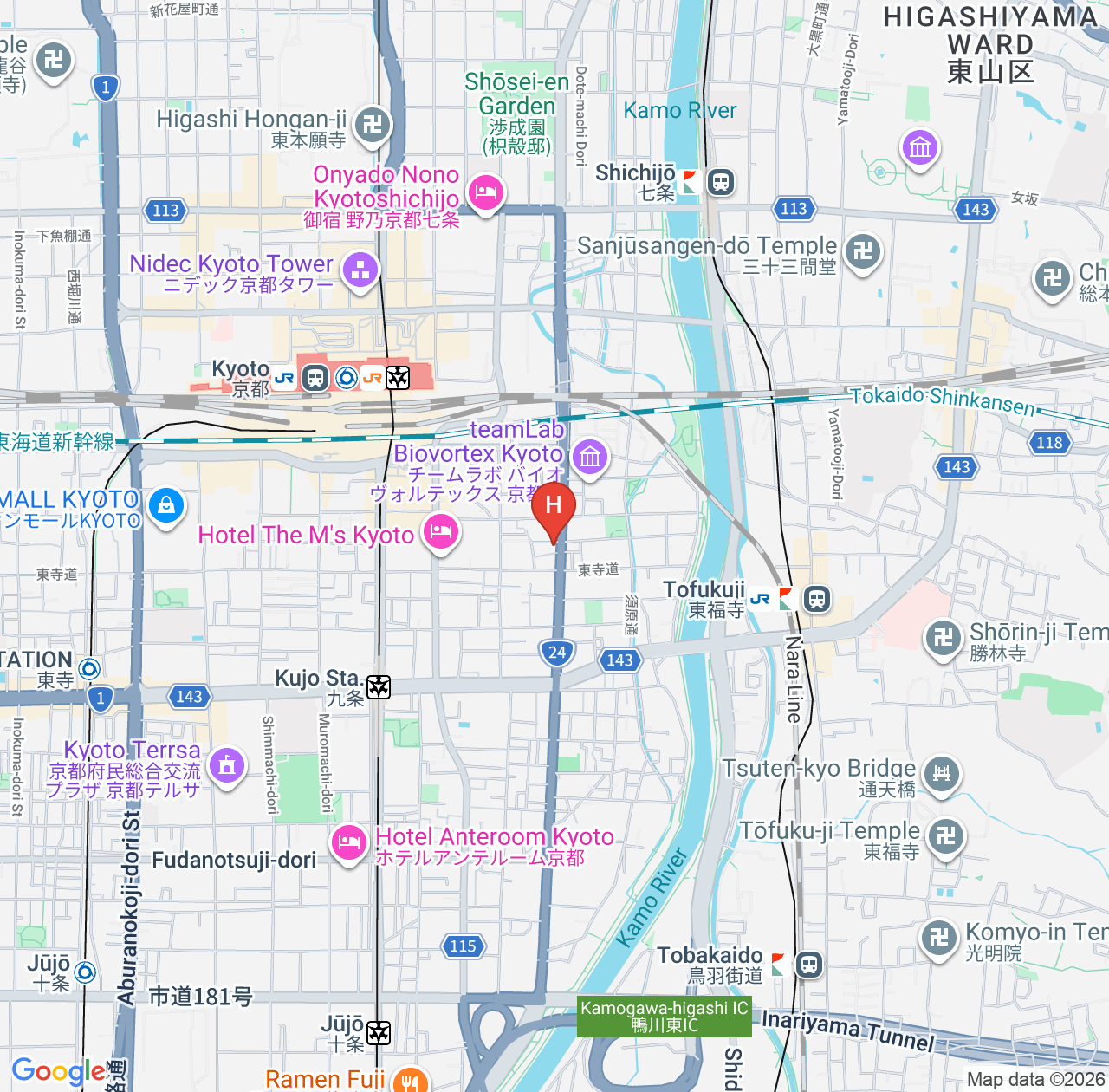 日本风酒店京都站ZEQUU评价汇总 - 京都优越地理位置酒店推荐 map