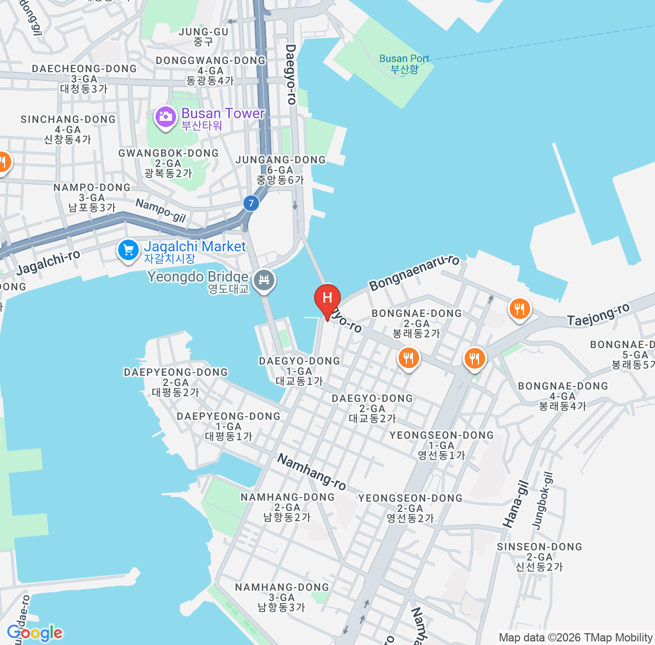 Kumpulan Ulasan Lavalse Hotel - Pemandangan Laut Yeongdo dan Penginapan Dekat Wisata Kuliner Nampo-dong map