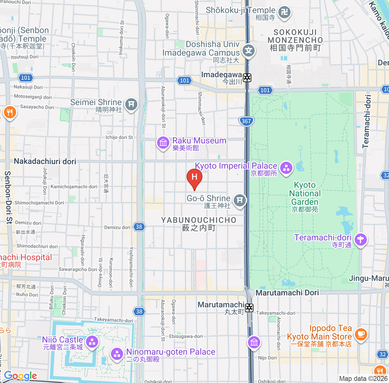 Hotel Ninja Black Reviews Summary - Recommended Kyoto Hotel in a Great Location map