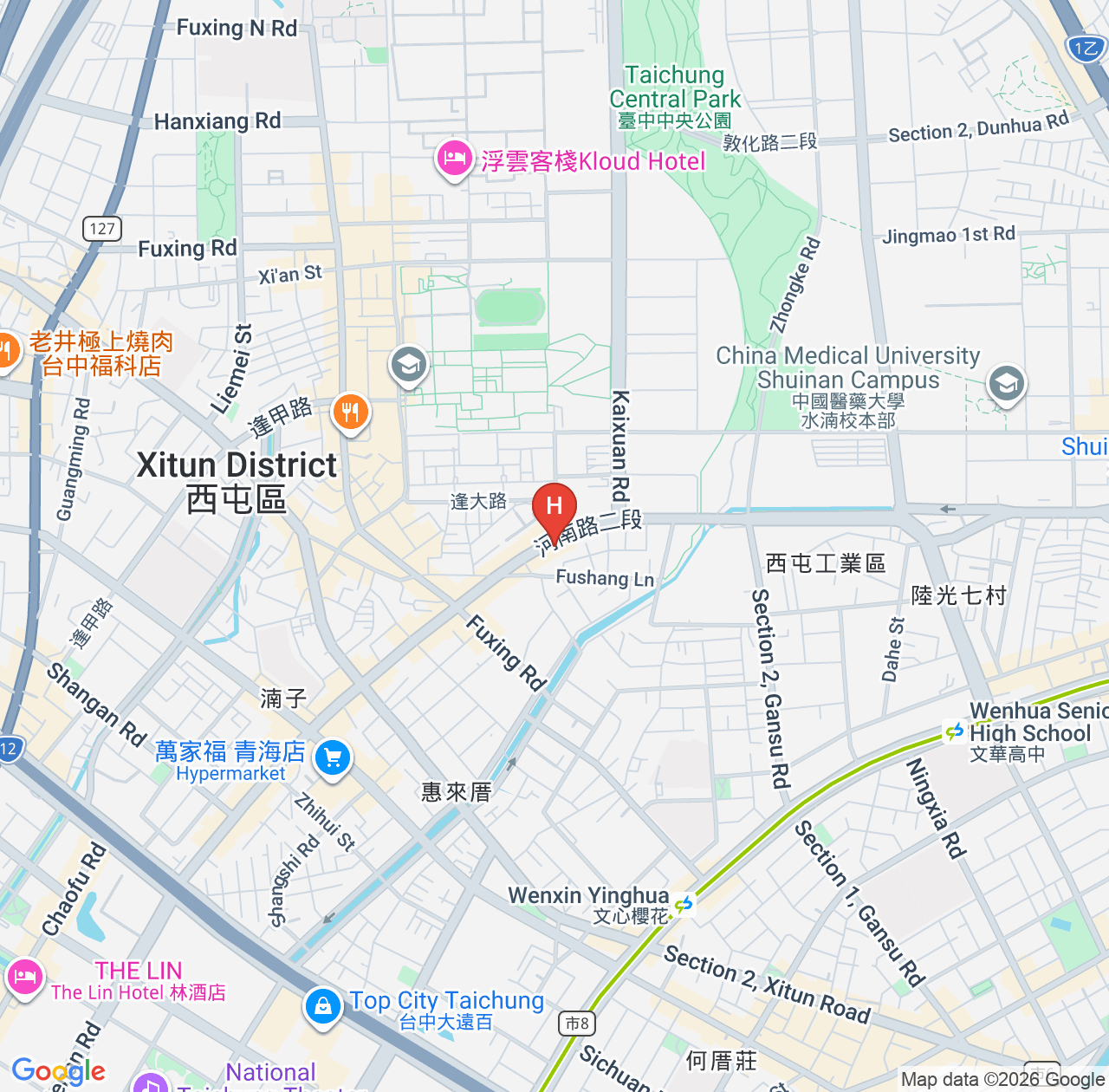 インジョイホテル（In Joy Hotel）の口コミまとめ - 台中・逢甲夜市まで徒歩圏内の宿泊レビュー map