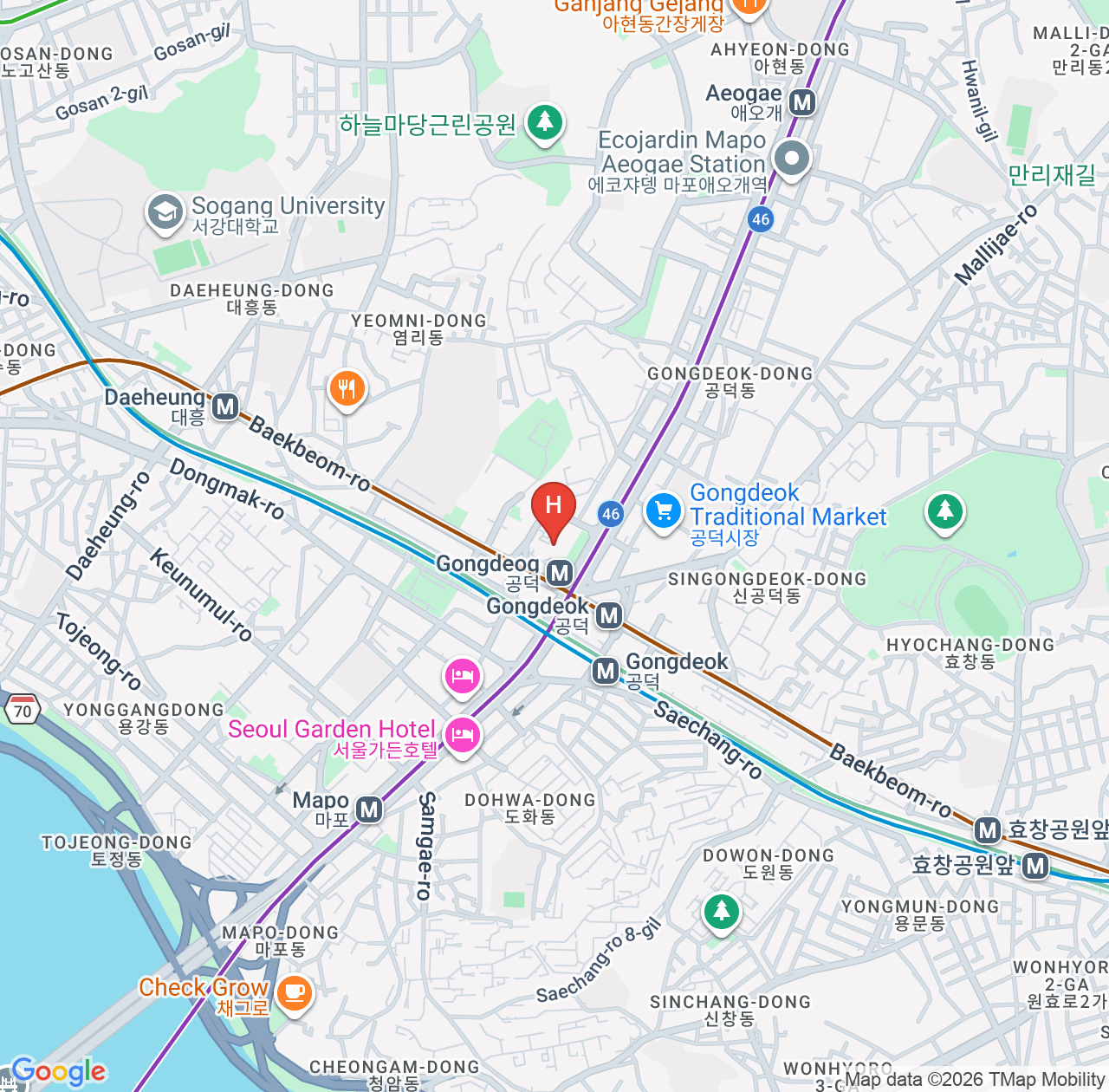 乐天城市酒店麻浦真实评价汇总 - 直通孔德站的地跌核心商旅住宿体验 map