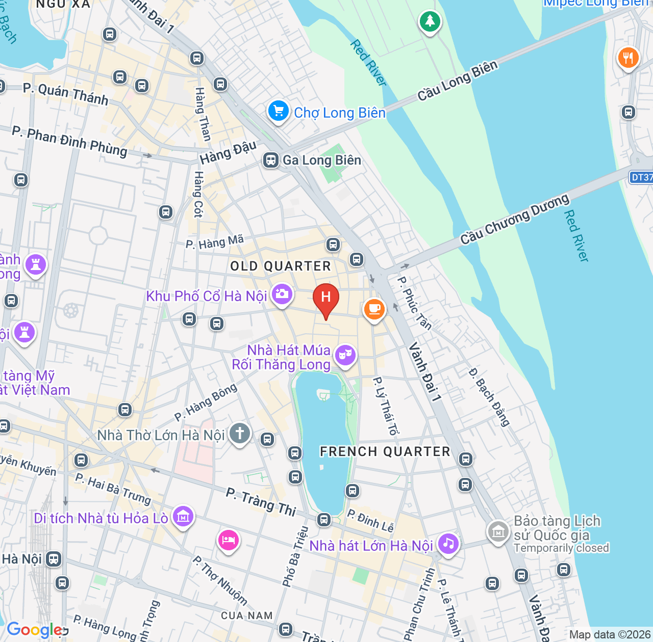 河内天际线酒店评价汇总 - 步行可达还剑湖,老城区中心便于衔接一日游的高性价比住宿 map