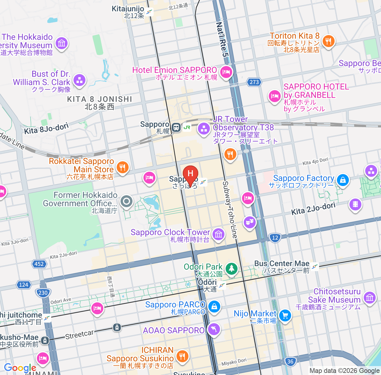 더 게이트 호텔 삿포로 바이 휴릭 후기 모음 - 역 연결 및 대욕장 시설 상세 리뷰 map