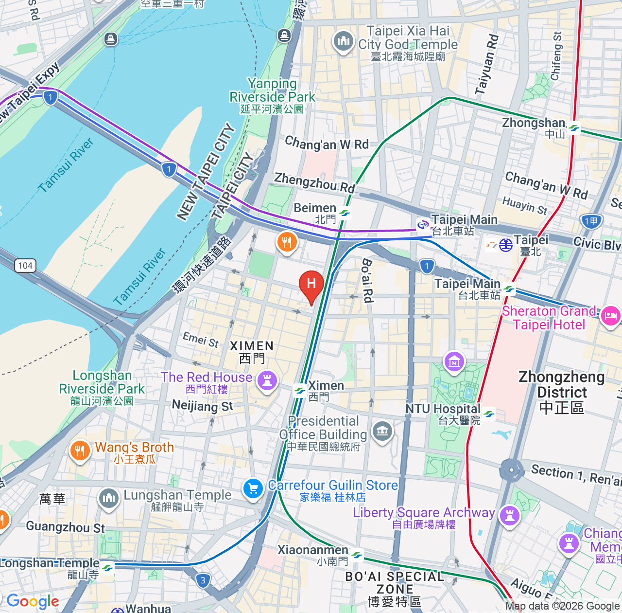 西门饭店真实评价精选 - 近台北车站、步行直达西门町的高性价比住宿优缺点解析 map